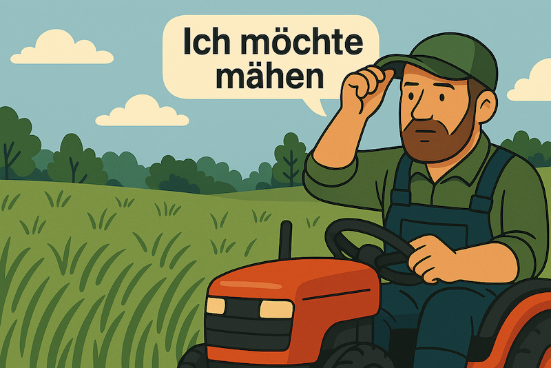 Ich möchte mähen